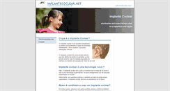 Desktop Screenshot of implantecoclear.net